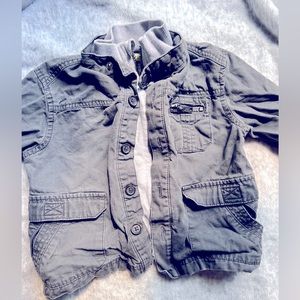 Boys gray cargo jacket